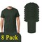 Gildan Heavy Cotton Forest Green Craft Blank T-Shirt Bundle for DIY Printing (2–14 Pack)